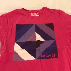 T-shirt bright pink Hurley